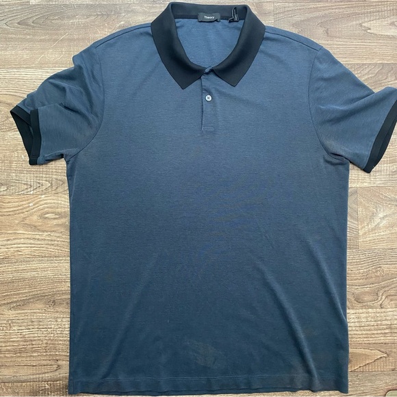Theory Pima Cotton Pique Band Polo - Picture 14 of 14